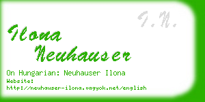 ilona neuhauser business card